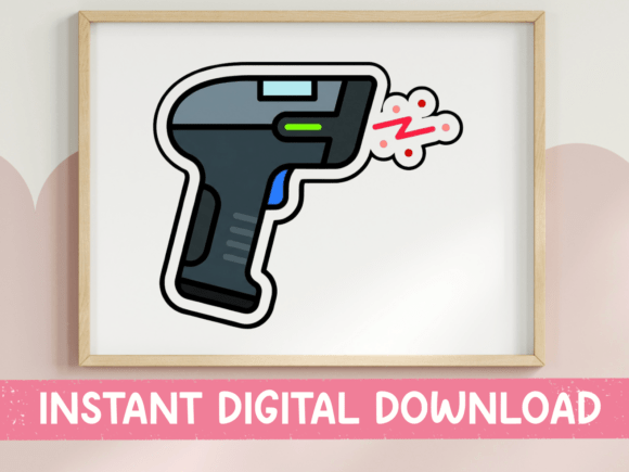 Barcode Scanner Sticker Retail Worker Graphics