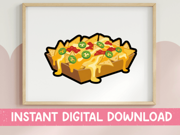 Stadium Nachos Sticker: Graphics & T-Shirt Designs